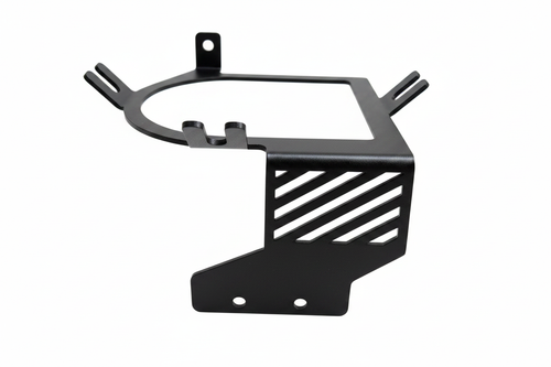 Black bracket on white background